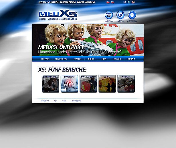 medX5 - Konzept Relaunch Website von Tomm Everett